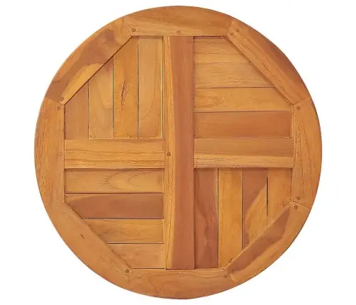 Galda Virsma, 2,5 Cm, 70 Cm, Apaļa, Masīvs Tīkkoks Vidaxl