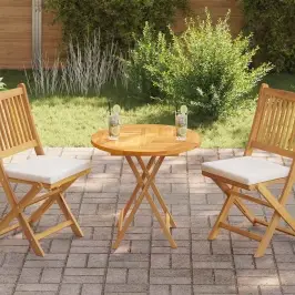 Galda Virsma, 2,5 Cm, 70 Cm, Apaļa, Masīvs Tīkkoks Vidaxl