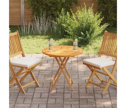 Galda Virsma, 2,5 Cm, 70 Cm, Apaļa, Masīvs Tīkkoks Vidaxl