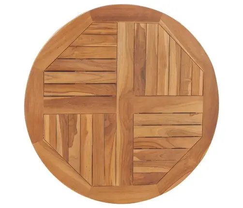 Galda Virsma, 2,5 Cm, 80 Cm, Apaļa, Masīvs Tīkkoks Vidaxl