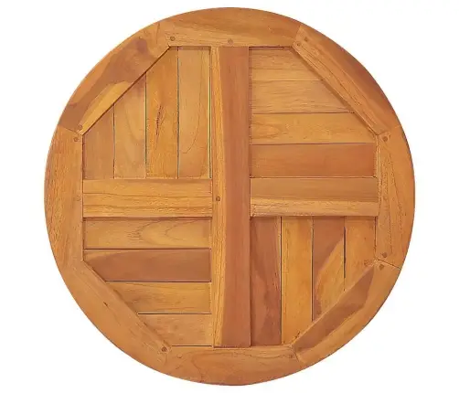 Galda Virsma, 2,5 Cm, 80 Cm, Apaļa, Masīvs Tīkkoks Vidaxl