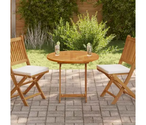 Galda Virsma, 2,5 Cm, 80 Cm, Apaļa, Masīvs Tīkkoks Vidaxl