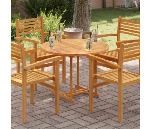 Lauaplaat, Tiikpuu, Ümmargune, 2,5 cm 90 Cm