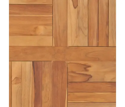 Galda Virsma, 80X80X2,5 Cm, Kvadrāta Forma, Masīvs Tīkkoks Vidaxl