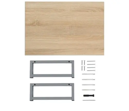 Divdaļīgs Vannasistabas Mēbeļu Komplekts, Ozolkoka Krāsa Vidaxl