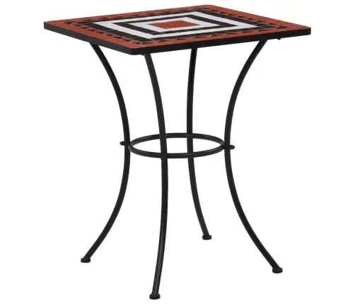 3-Kohaline Bistrookomplekt, Keraamika, Terrakota, Valge