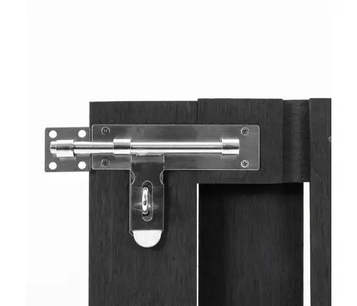 Dārza Vārti, Wpc, 100X80 Cm, Pelēki Vidaxl