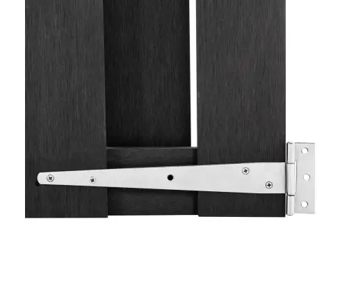 Dārza Vārti, Wpc, 100X80 Cm, Pelēki Vidaxl