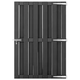 Dārza Vārti, Wpc, 100X150 Cm, Pelēki Vidaxl