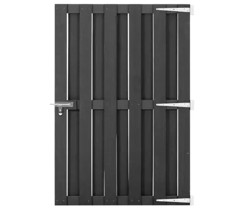 Dārza Vārti, Wpc, 100X150 Cm, Pelēki Vidaxl