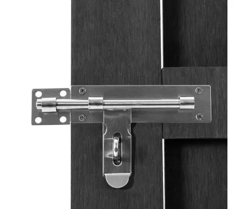 Dārza Vārti, Wpc, 100X150 Cm, Pelēki Vidaxl