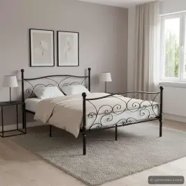 Gultas Rāmis Ar Redeļu Pamatni, Melns, 120X200 Cm, Metāls Vidaxl Gultas Rāmis Ar Redeļu Pamatni, Melns, 120X200 Cm, Metāls Vidaxl