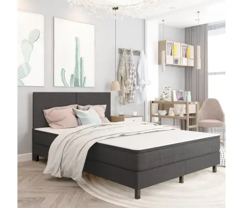 Lovos Rėmas Su Spyruoklėmis, Pilkos, 160X200cm Audinys