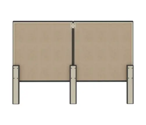 Galvgalis, Tumši Pelēks Audums, 140X200 Cm  Vidaxl