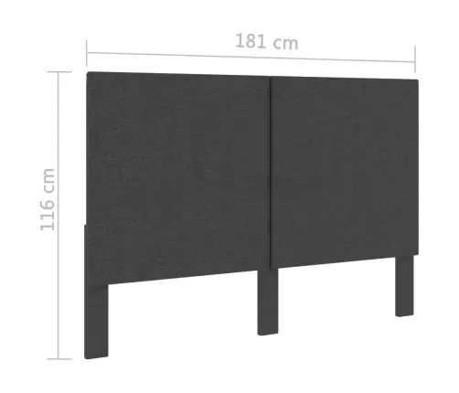 Voodipeats Tumehallist Kangast 180 X 200 Cm