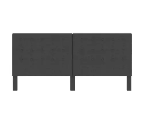 Dygsniuotas Galvūgalis, Tamsiai Pilkas, 200X200cm Audinys Dygsniuotas Galvūgalis, Tamsiai Pilkas, 200X200cm Audinys