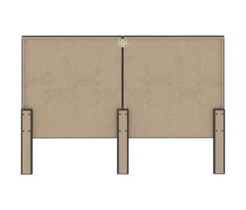 Galvgalis, Tumši Pelēks Audums, 180X200 Cm  Vidaxl Galvgalis, Tumši Pelēks Audums, 180X200 Cm  Vidaxl