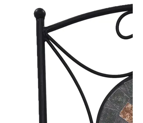 3-Kohaline Bistrookomplekt, Keraamilised Plaadid, Oranž/Hall