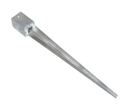 Maavaiad 2 Tk Hõbedane 9 X 9 X 90 Cm Tsingitud Teras