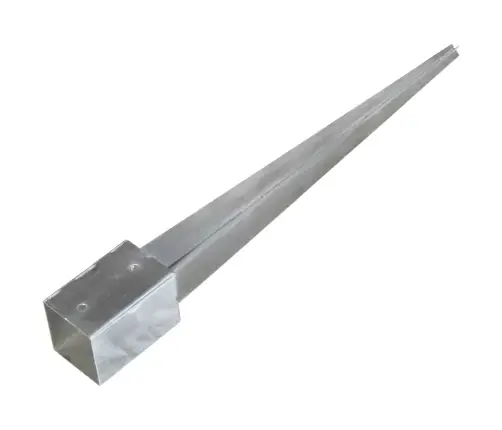 Maavaiad 2 Tk Hõbedane 9 X 9 X 90 Cm Tsingitud Teras