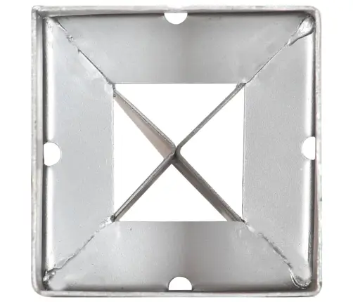 Maavaiad 6 Tk Hõbedane 9 X 9 X 90 Cm Tsingitud Teras