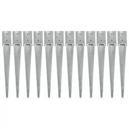 Smeigiami Kuoliukai, 12Vnt., Sidabriniai, 10X10X76cm Plienas