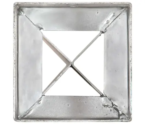 Maavaiad 12 Tk Hõbedane 10 X 10 X 91 Cm Tsingitud Teras