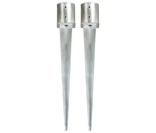 Maavaiad 2 Tk Hõbedane 12 X 91 Cm Tsingitud Teras