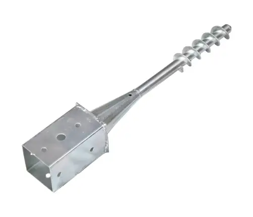 Maavaiad 2 Tk Hõbedane 8 X 8 X 57 Cm Tsingitud Teras