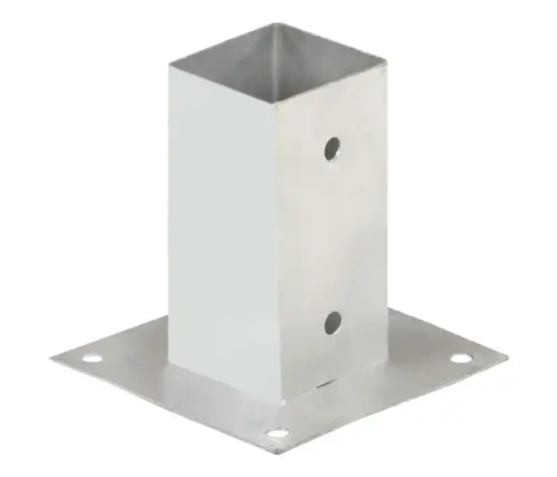 Stabu Pamatnes, 4 Gab., Cinkots Metāls, 71 Mm Vidaxl