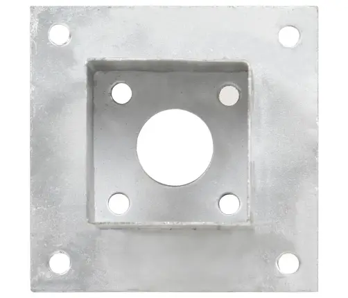 Stabu Pamatnes, 4 Gab., Cinkots Metāls, 71 Mm Vidaxl