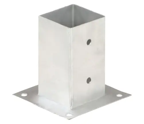 Stabu Pamatnes, 4 Gab., Cinkots Metāls, 81 Mm Vidaxl