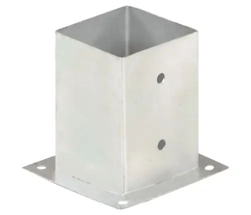 Stabu Pamatnes, 4 Gab., Cinkots Metāls, 101 Mm Vidaxl