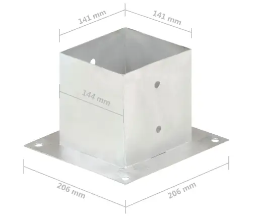 Postiankrud 4 Tk, Tsingitud Metall, 141 Mm