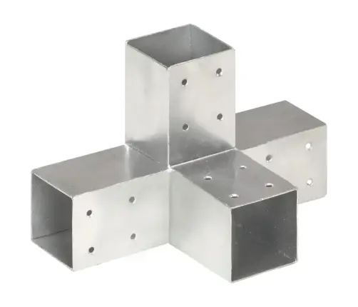 Stabu Savienotājs, X Forma, Cinkots Metāls, 71X71 Mm Vidaxl