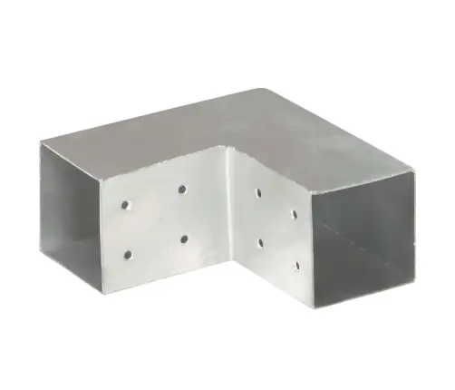 Stabu Savienotājs, L Forma, Cinkots Metāls, 81X81 Mm Vidaxl
