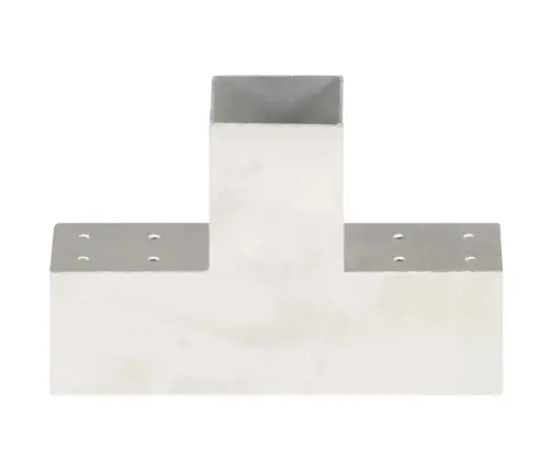 Stulpo Sujungimas, 81X81Mm, Galvanizuotas Metalas, T Formos