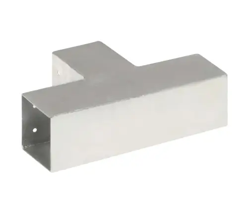 Stulpo Sujungimas, 81X81Mm, Galvanizuotas Metalas, T Formos