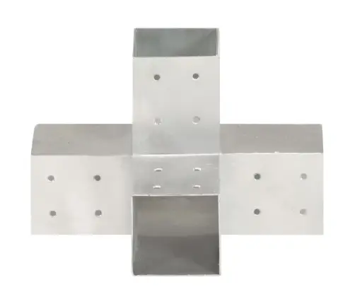 Postiühendused, 4 Tk X-Kujuline, Tsingitud Metall, 81 X 81 Mm