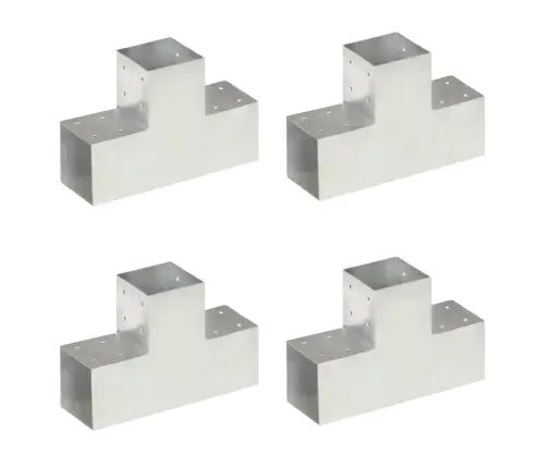 Stulpų Sujungimai, 4Vnt., 101X101Mm, Metalas, T Formos