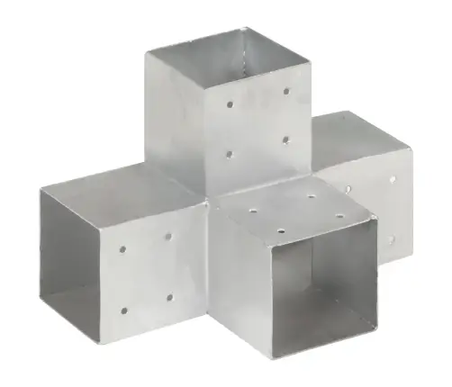 Stabu Savienotājs, X Forma, Cinkots Metāls, 101X101 Mm Vidaxl