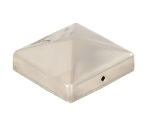 Püramiidikujuline Aiapostiots, 6 Tk, Roostevaba Teras, 81X81 Mm