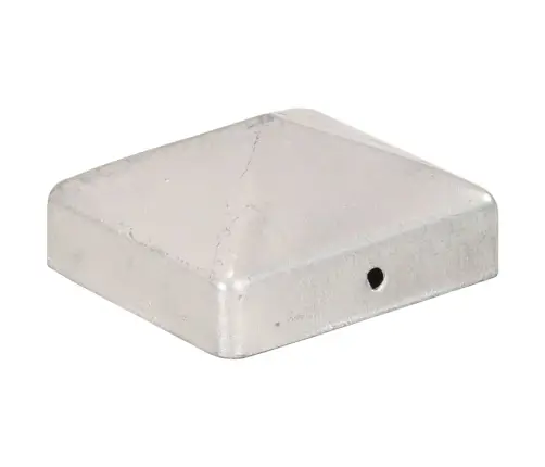 Tvoros Stulpų Dangteliai, 6Vnt., 71X71Mm, Galvanizuotas Metalas