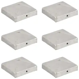 Püramiidikujuline Aiapostiots, 6 Tk, Tsingitud Metall, 91X91 Mm