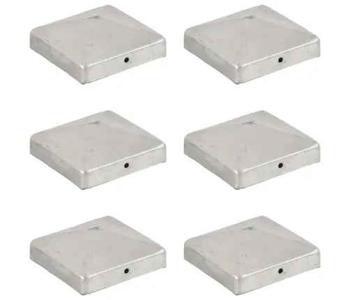 Stabu Cepurītes, 6 Gab,. Cinkots Tērauds, 91X91 Mm Vidaxl