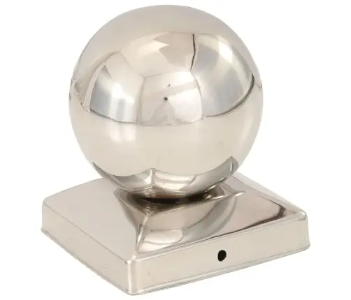 Stabu Uzgaļi, 6 Gab., Lodveida, Nerūsējošs Tērauds, 91X91 Mm Vidaxl