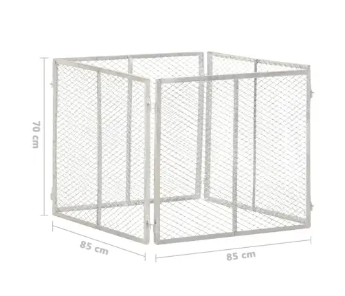 Aiakomposter, 85 X 85 X 70 cm Tsingitud Raud