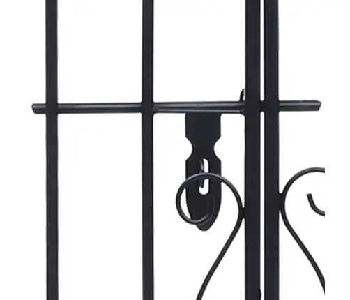 Ornamentidega Aiavärav Sepistatud Rauast 122 X 20,5 X 100 Cm
