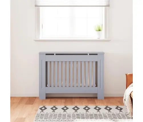 Radiatoriaus Uždangalas, Pilkos Spalvos, 112X19X81,5cm Mdf