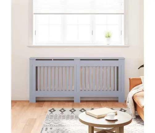 Radiatora Pārsegs, Antracītpelēks, 172X19X81,5 Cm, Mdf Vidaxl